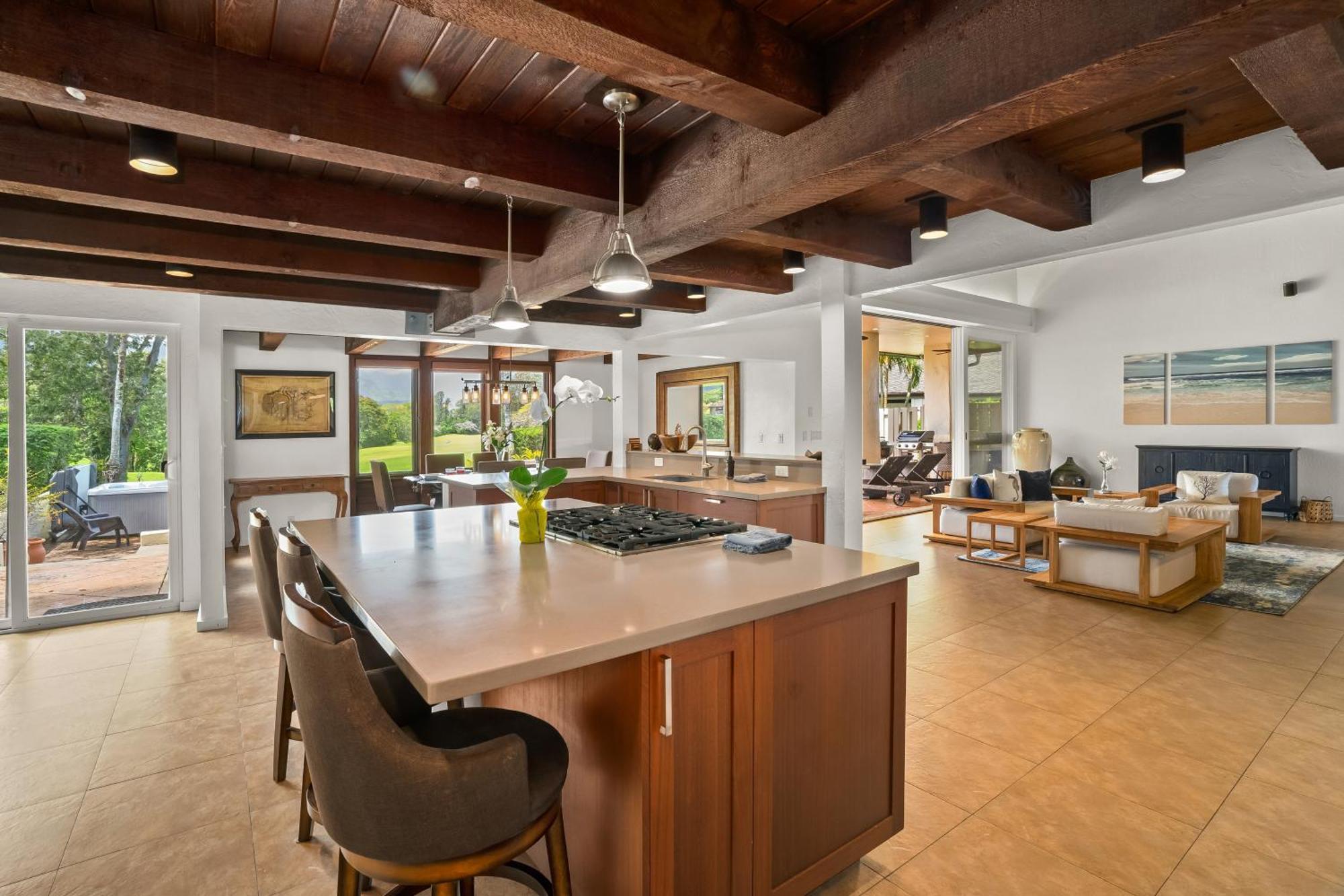 Coral Hale 5Br 3Ba Luxury Home, Ac, Hot Tub And Stunning Views Princeville Exteriör bild
